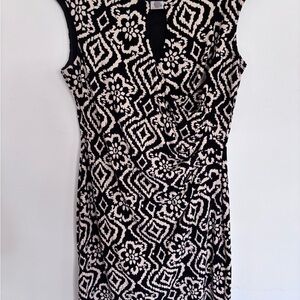 Black and Tan Patterned Dress